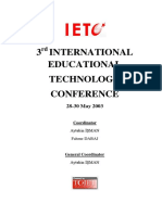 2003 - International Educational Technology Conference PDF