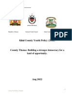 Kitui Youth Policy PDF