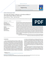 Two Way 4D Printing - A Review On The Reversibility of 3D Printed Shape Memory Materials