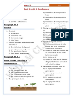 DPP XI Chapter - 15 Plant Growth and Development 15