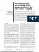 Numerical Simulation of Two-Dimensional Laminar Incompressible Wall Jet Flow Under Backward-Facing Step