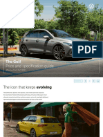 Golf 8 Brochure Pricelist p11d