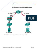 3.6.1.1 Lab - Securing Administrative Access Using AAA and RADIUS