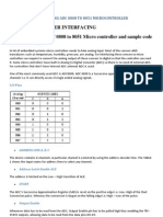 Interfacing Adc 0808 To 8051 Micro Controller