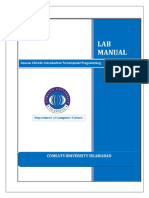 CSC103 - LabManual (For Students)