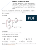 Antenna Splitter For Broadcast and 144 MHZ