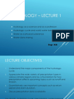 Introduction To Hydrologic Cycle