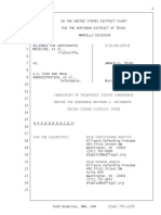 Transcript of The Hearing in The Mifepristone Lawsuit On March 14, 2023 in Amarillo, Texas