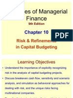 Risk and Refinements of Capital Budgeting