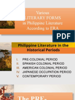 Philippine Literature Era