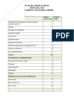 EDPM SBA Mark Schemes 2023