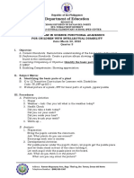 LESSON PLAN - Identifying Parts of The Plant