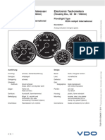 2010 Vdo Product Information en Cockpit International 80mm Tachometer 12volt