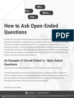 How To Ask Open Ended Questions PDF