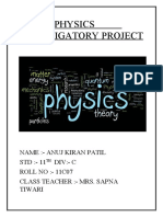 Physics Investigatory Project