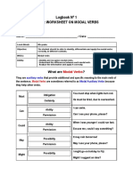 Logbook #1 - MODAL VERBS