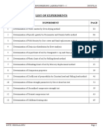 List of Experiments: S. No. Experiment