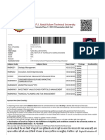 Dr. A.P.J. Abdul Kalam Technical University: Odd Semester Phase 1.5 2022-23 Examination Admit Card