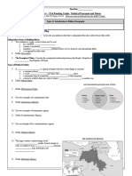 AMSCO Unit 4 - CH 8 Reading Guide - Political Processes and Power