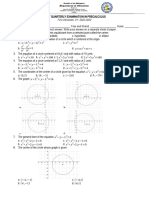 Precalculus - First Quarter Exam