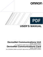 User'S Manual: Devicenet Communications Unit Devicenet Communications Card