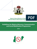 Guidelines For Malaria Advocacy, Communication and Social Mobilisation Programmes