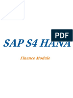 Sap S4 Hana: Finance Module