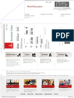 Boarding Pass: Passenger Name Emirates Skywards Number Additional Information Booking Reference