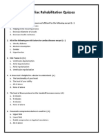 Cardiac Rehabilitation Quizzes