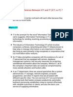 What Is The Difference Between ICT and IT (ICT Vs IT) ?