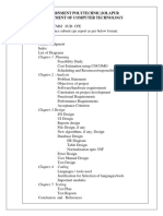 Report Project Format