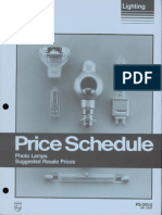 Philips Price Schedule Photo Lamps 1-87