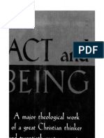 Bonhoeffer Akt Und Sein, 1956 - Act and Being, English Translation, 1961