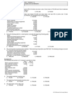 Handout 1.0 ACC 123 Practice Problems For Cost Concepts and Cost Behavior