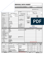 Personal Data Sheet