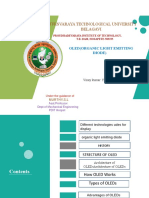 Visvesvaraya Technological University Belagavi: Oled (Organic Light Emitting Diode)