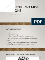 Chapter 19 - Trade Unions