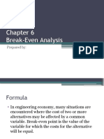 Break-Even Analysis: Prepared by