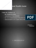 Patient Health Assist: Under The Guidance of