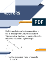 Vectors: Presented By: Ms. Carmina Jane G. Domantay