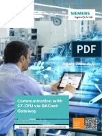 Communication With S7-Cpu Via Bacnet Gateway: S7-1200 Cpu / S7-1500 Cpu and Ugw//Micro Profinet Rs232/Rs485