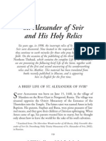 A Brief Life of ST Alexander of Svir