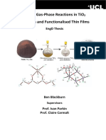 Study of Gas-Phase Reactions in Tio Production and Functionalised Thin Films