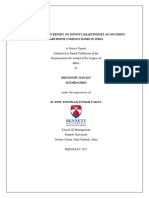 A Project Report Submitted in Partial Fulfilment of The Requirements For Award of The Degree of MBA