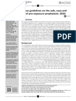 Southern African Guidelines On The Safe, Easy and Effective Use of Pre-Exposure Prophylaxis: 2020