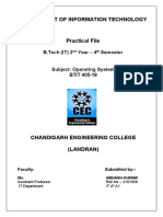 Department of Information Technology: B.Tech (IT) 2 Year - 4 Semester