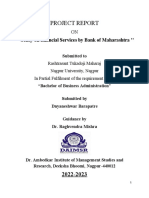 Project Report: "Study On Financial Services by Bank of Maharashtra ''