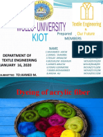 Prepared by-GROUP - 6 Members: Department of Textle Engineering JANUARY 16, 2020