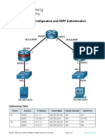 6.3.6 Lab - Basic Device Configuration and OSPF Authentication