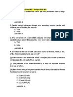 Treasury Mamagement - 30 Questions